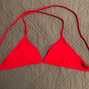 Jolyn red bathing suit top